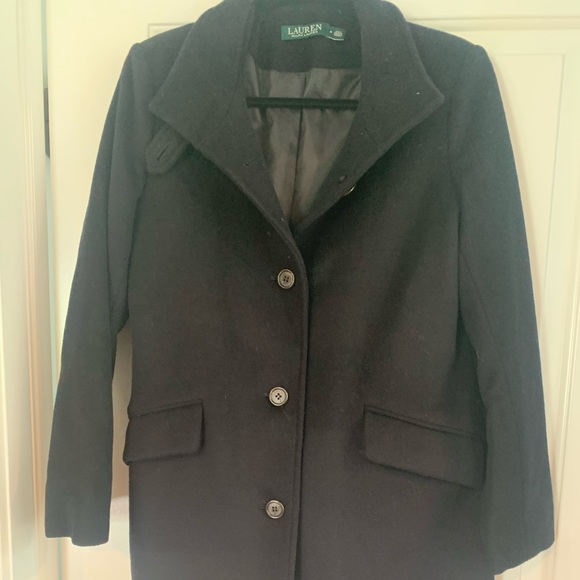 Ralph Lauren Wool Coat - Navy size 4 - Picture 7 of 15